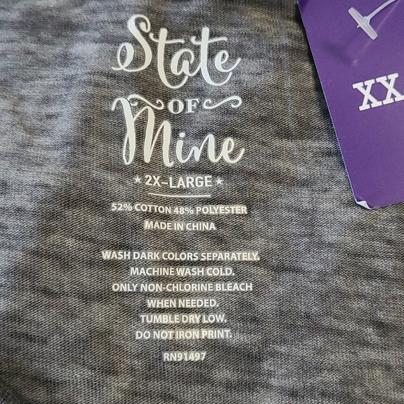 NEW 2X Tunic Tshirt Friday Saturday Brunch Women's Short Slv Tee Graphic Hi Low - Picture 10 of 10